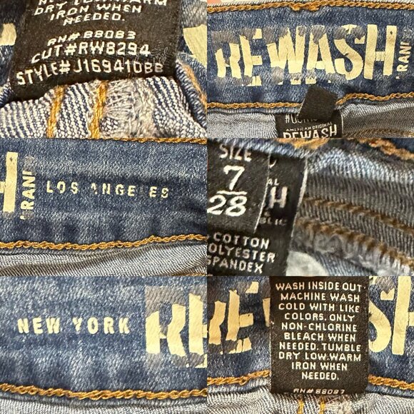 Rewash High-Waisted Skinny Ankle Jeans Size 7 - Picture 5 of 5